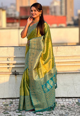 Soft Tissue Silk Wedding Saree